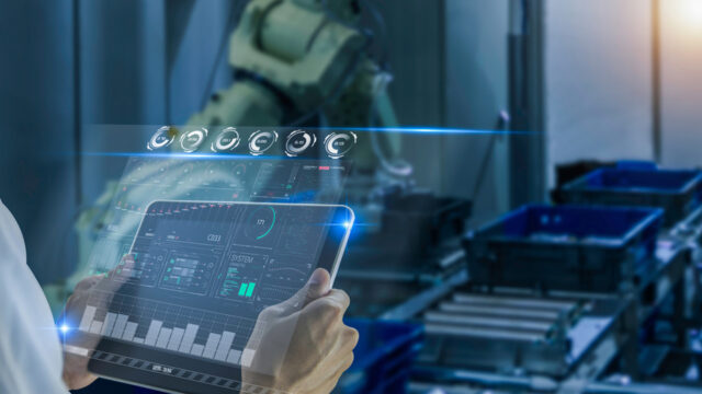 A photograph of a tablet with statistics on .