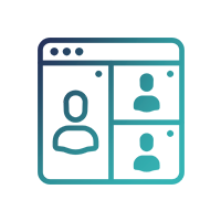 Video conference icon.