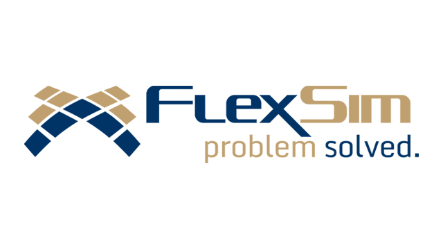 FlexSim logo.