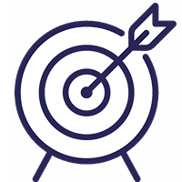 Logo of a bullseye.