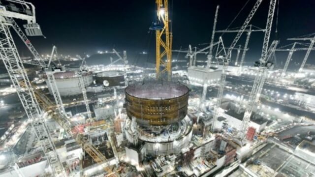Hinkley point c being built.