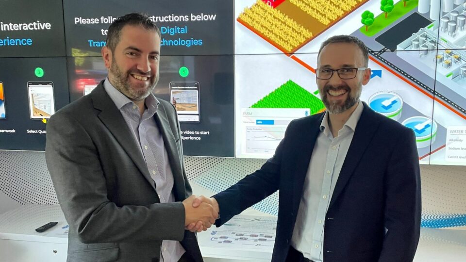 Fraser Thomson of ITI Group (left) and Wayne Ashworth of SolutionsPT (right) looking forward to new opportunities together