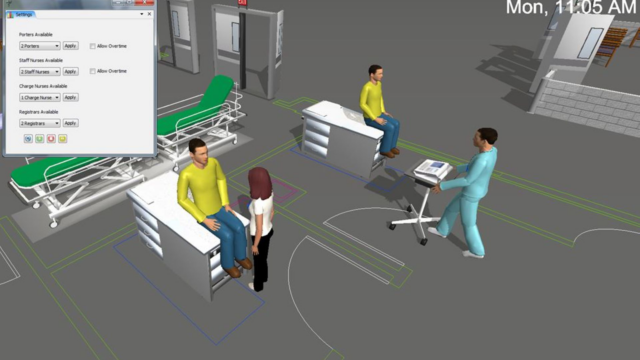 Computer generated health service patients.